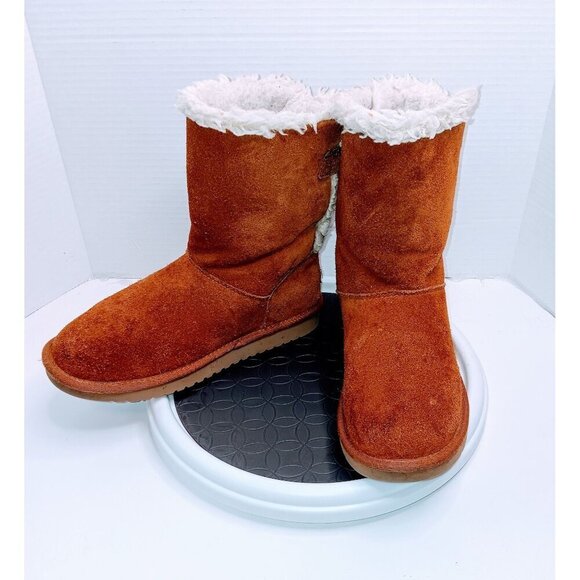 Koolaburra By UGG Womens Shearling-Lined Suede Winter Boots Size 7 - Picture 2 of 7